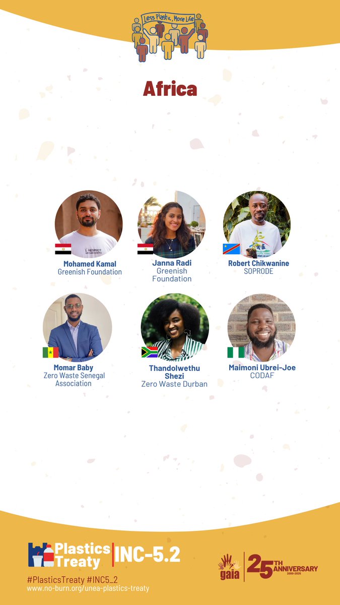 GAIAnoburn's tweet photo. 2 of 4
Africa Team
#CourageNotCompromise #INC5_2 #LessPlasticMoreLife #INC52 #BreakFreeFromPlastic https://t.co/JQWxBUL1Vb