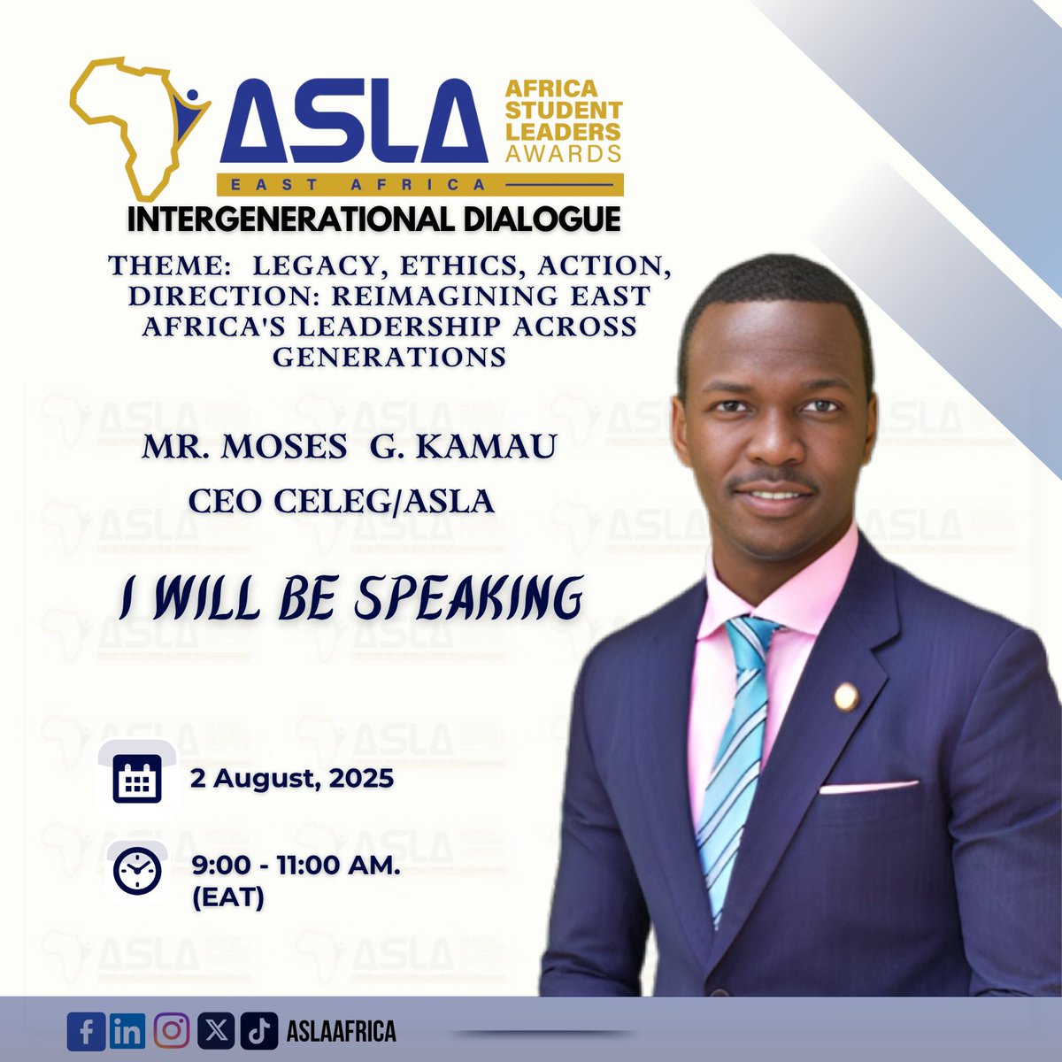 Moses_gich's tweet photo. Glad to be part of the transformative @aslaafrica @celeg_africa  Intergenerational Dialogue!
One region. One vision. Many voices.
We’re shaping Africa’s leadership, one conversation at a time.
#Leadership #YouthPower #AfricaForward #CELEG #SDGs #Agenda2063 https://t.co/GdZ97tOQkd