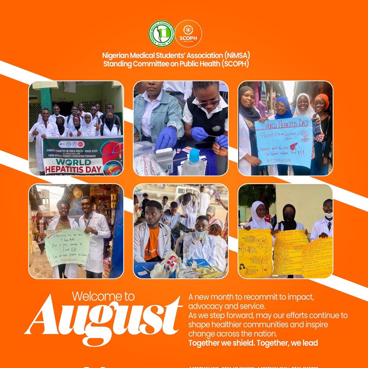 New month, renewed drive. This August, we keep pushing for a healthier Nigeria —one community, one screening, one act of advocacy at a time. 🧡✨