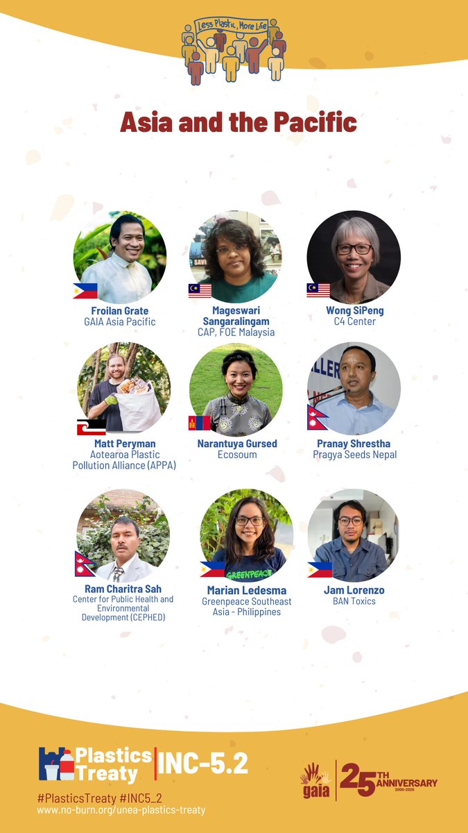 GAIAnoburn's tweet photo. 3 of 4
Asia Pacific Members
#CourageNotCompromise #INC5_2 #LessPlasticMoreLife https://t.co/xHvDnNnzWx