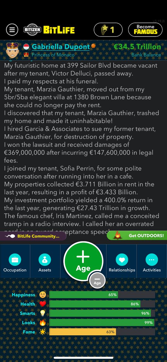 classicaln1's tweet photo. Am i the only one playing BitLife 👀
#bitlife https://t.co/BZLC2mVP68