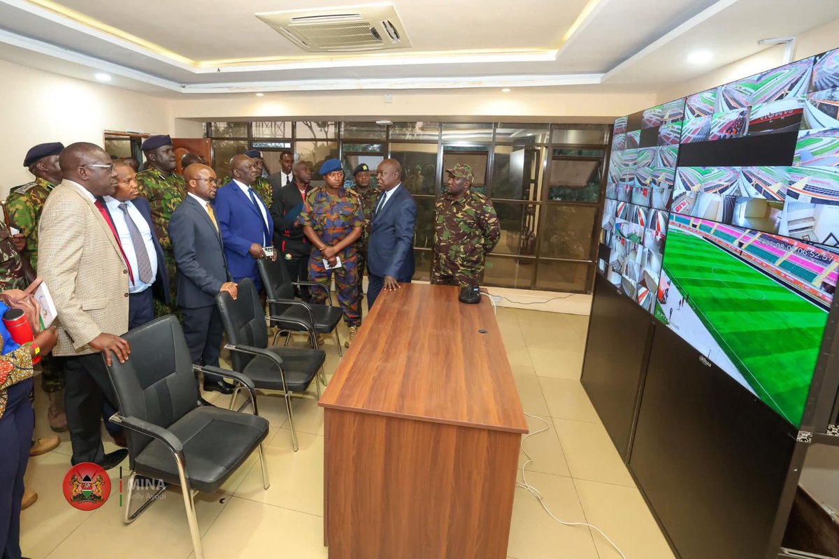 Ireenah_'s tweet photo. PS Raymond Omollo led a final security walk-through at both Kasarani and Nyayo, joined by PS Elijah Mwangi and IG Douglas Kanja.
From gates to grandstands, the system is locked in. Africa IsComing Home.
#SecureTheGame #KasaraniRoars https://t.co/wNKth2Km30