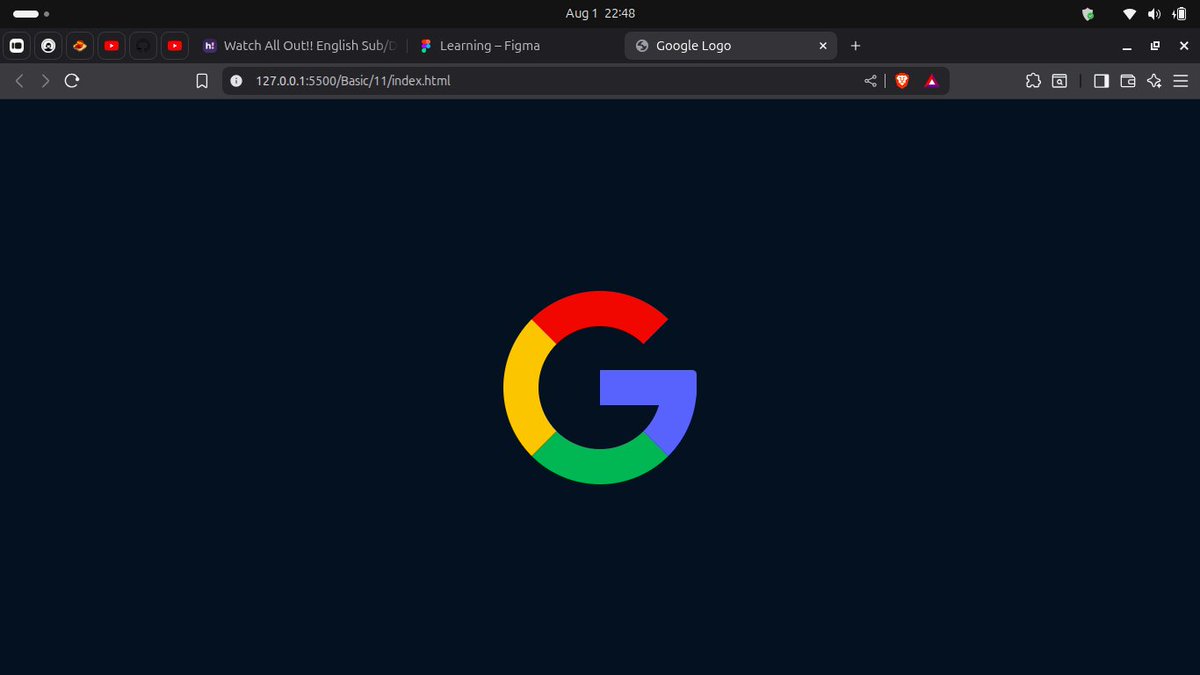 asish_mehata's tweet image. Day 107 of #111DaysOfLearningForChange –
 @CodeforChange2
🌀 Recreated the Google logo using just HTML &amp;amp; CSS!
🎯 Played with border manipulation, layering &amp;amp; positioning
🎨 Used pseudo-elements to shape the iconic “G”
#AsishLearns #CodeForChange #Day107LearningForChange