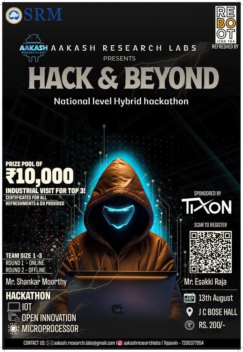 eventopia_in's tweet photo. 💻 One mission. Build something that matters.
The Hack and Beyond Hackathon is calling all dreamers, coders, and disruptors!
🗓️ Date: August 13th
💰 Cash Prize: ₹10K
⚡️ From brainstorm to prototype — can you go the distance?
🔗 Register now: https://t.co/5cRBaRYf4l https://t.co/c8ESJ64y5O