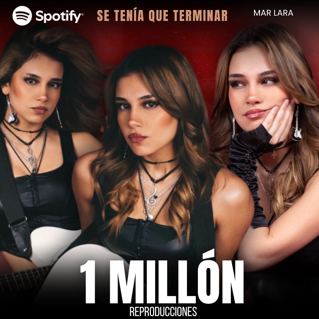Maremotosof's tweet photo. 🚨🚨🚨
¡UN MILLÓN DE REPRODUCCIONES!
🥳🎉🎉🎉🎉

Mar Lara ya es un millón de veces escuchada, y cada play viene del corazón.

¡Gracias por hacerlo posible! 🌊❤️
🎸SE TENÍA QUE TERMINAR🎸
#MarLara #1MillónEnSpotify https://t.co/iGgkyEMl6d