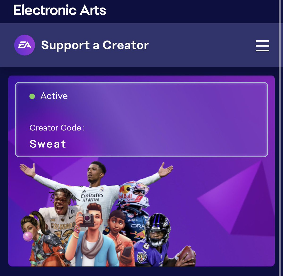 Code “Sweat” Next time yall buy apex coins or Madden packs ily 🫶🏻👀