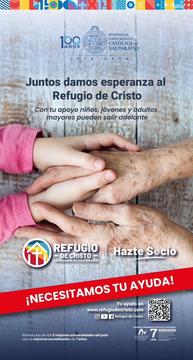 🤝Juntos damos esperanza al Refugio de Cristo.

Con tu apoyo niños, jóvenes y adultos mayores pueden salir adelante.

🔗Ayuda en refugiodecristo.com