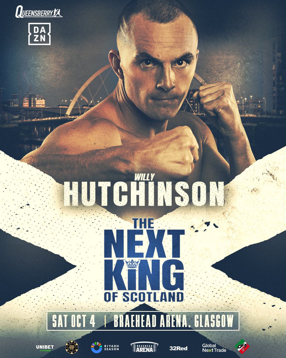 Queensberry Promotions (@queensberry) on Twitter photo The next king of Scotland hits Glasgow π΄σ §σ ’σ ³σ £σ ΄σ Ώπ€
<a href="/NateCollins60/">Nathaniel Collins</a> faces Cristobal Lorente for the EBU European Featherweight title while <a href="/reganglackin98/">Regan Glackin</a> takes on Louie OβDoherty in a crunch clash π₯
<a href="/willyhutchinso/">Willy Hutchinson</a> will also feature on the card πΏ The next king of Scotland hits Glasgow π΄σ §σ ’σ ³σ £σ ΄σ Ώπ€
<a href="/NateCollins60/">Nathaniel Collins</a> faces Cristobal Lorente for the EBU European Featherweight title while <a href="/reganglackin98/">Regan Glackin</a> takes on Louie OβDoherty in a crunch clash π₯
<a href="/willyhutchinso/">Willy Hutchinson</a> will also feature on the card πΏ