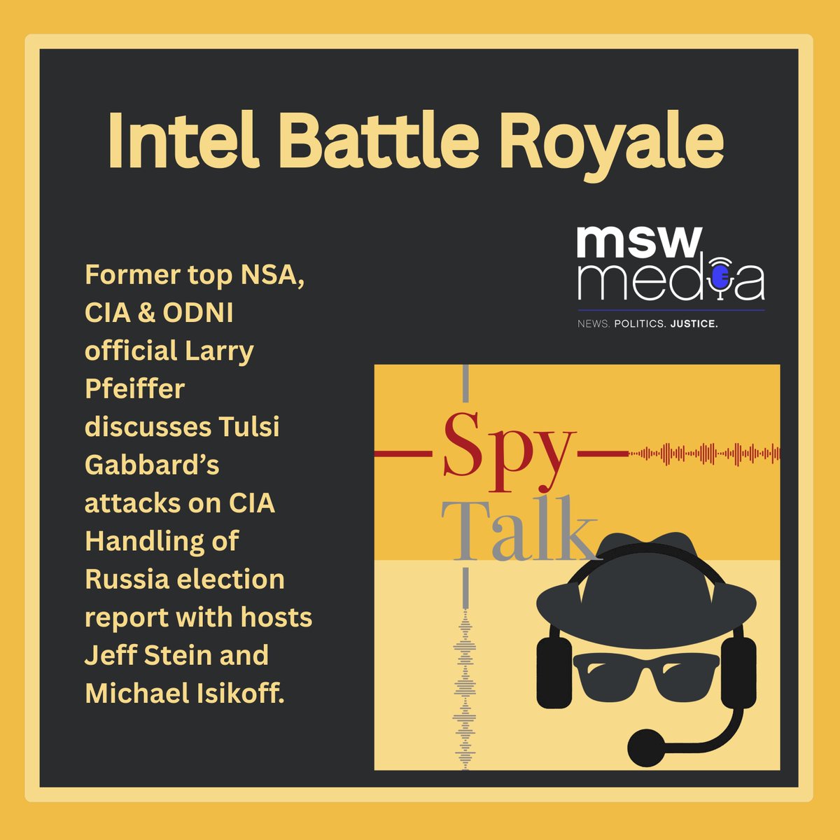 mswmediapods's tweet image. ICYMI: #SpyTalk podcast with hosts @SpyTalker & @Isikoff #MSWMedia 🕵🏼♀️
Listen: spytalk.simplecast.com/episodes/intel…