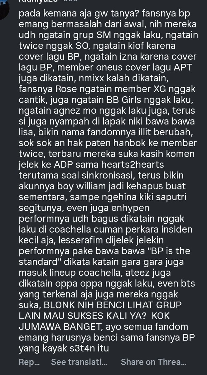 radhiyanandana2's tweet photo. baca dulu deh, sekarang udh mulai keliatan kan kebusukannya blonk gimana? udh sadar dong, masa lu pada nggak sadar sadar sih, twice itu nggak cuman satu satunya yang di hate sama mereka, blonks have been beefing with everyone, even perkara dance cover aja di besar besarin
#blonk https://t.co/vf7UIOzhCb