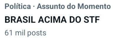 freu_rodrigues's tweet photo. Falta pouco para passar a tag dos robôs pagos. 
Digite aí galera! 
BRASIL ACIMA DO STF 
BRASIL ACIMA DO STF 
BRASIL ACIMA DO STF https://t.co/GBm5YZ93bL