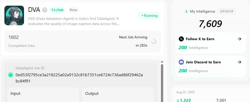 AnimalToon's tweet image. 🚨 Still early on @Gata_xyz 👨‍💻

✅ $4M raised
✅ Backed by @yzilabs
✅ Free AI-powered DataAgent points = future rewards
✅ Just open, run DVA, and keep it going
👉 Join now: app.gata.xyz/?invite_code=8…
Like + Repost + Comment if you’re farming GATA too 🌾
#GATA #Airdrop #AIonWeb3