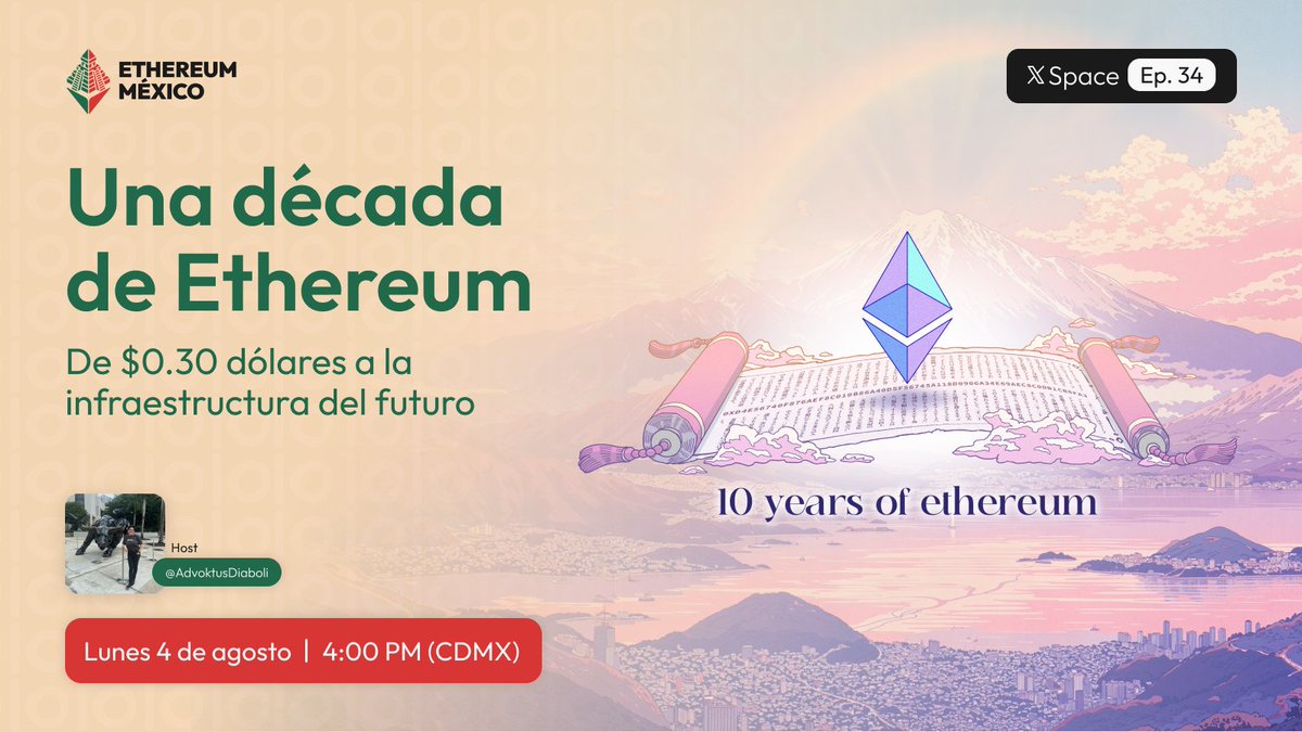 En 10 años, Ethereum pasó de ser una promesa a convertirse en la base de  una nueva internet. Pero... ¿cómo ha evolucionado realmente? ¿Y qué está  pasando hoy con el precio, el
