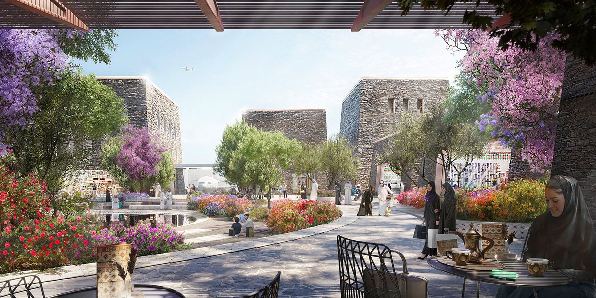 هكذا سيصبح مطار #أبها الجديد بهوية معمارية تعكس أصالة وتراث منطقة #عسير 🇸🇦🤩✈️