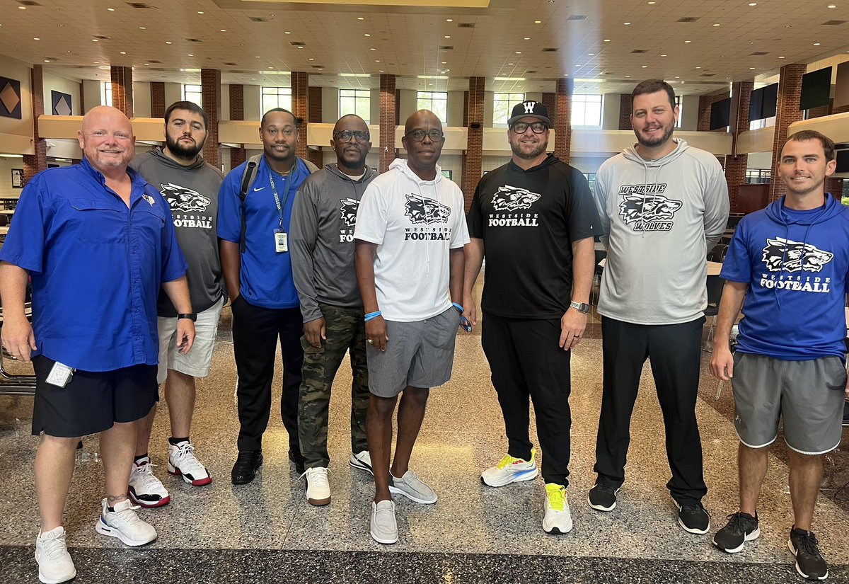 Appreciate my football staff here at Westside #DecenniumVitae 🔥🔥