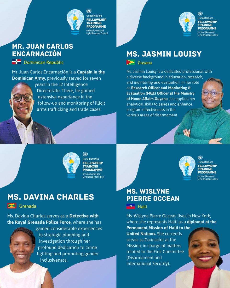 Meet the first cohort of the SALW Fellowship Program – Caribbean Iteration 2025. Eight exceptional individuals, ready to lead, learn, and create lasting impact.

Stay tuned next week as we introduce each of them!