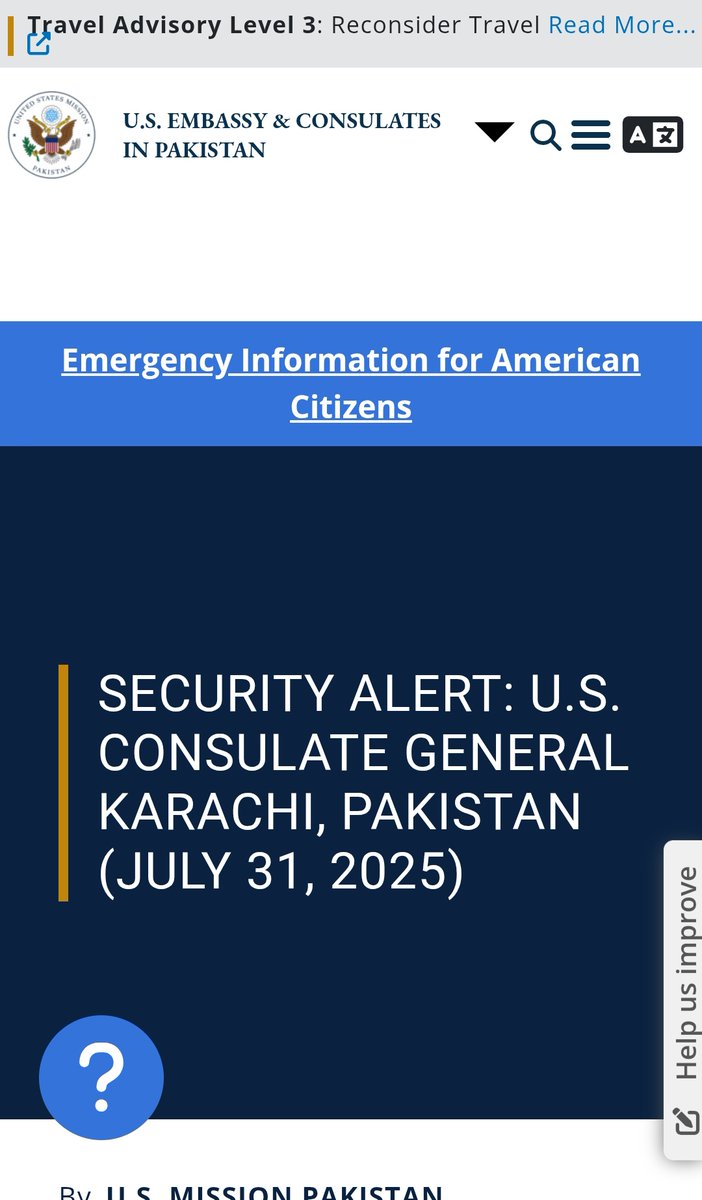 k_gauravs's tweet image. ⚠️ US issues high alert for Karachi over possible suicide attack threat.

Security situation in Pakistan continues to deteriorate — chaos unfolding on multiple fronts.

#Karachi #Pakistan #USAlert #SecurityThreat