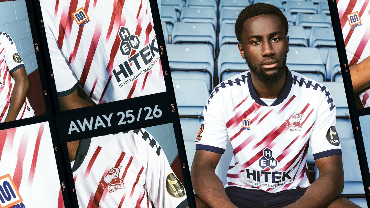 SUFCOfficial's tweet image. 👕 𝟐𝟎𝟐𝟓-𝟐𝟔 𝐀𝐖𝐀𝐘 𝐒𝐇𝐈𝐑𝐓

Scunthorpe United Football Club is delighted to launch our brand-new 2025-26 away kit, which will be available to pick off the shelves and purchase from Monday at 10am!

Full statement 👉 scunthorpe-united.co.uk/news/2025/augu…

𝙿𝚄𝚁𝙲𝙷𝙰𝚂𝙴 𝙵𝚁𝙾𝙼…