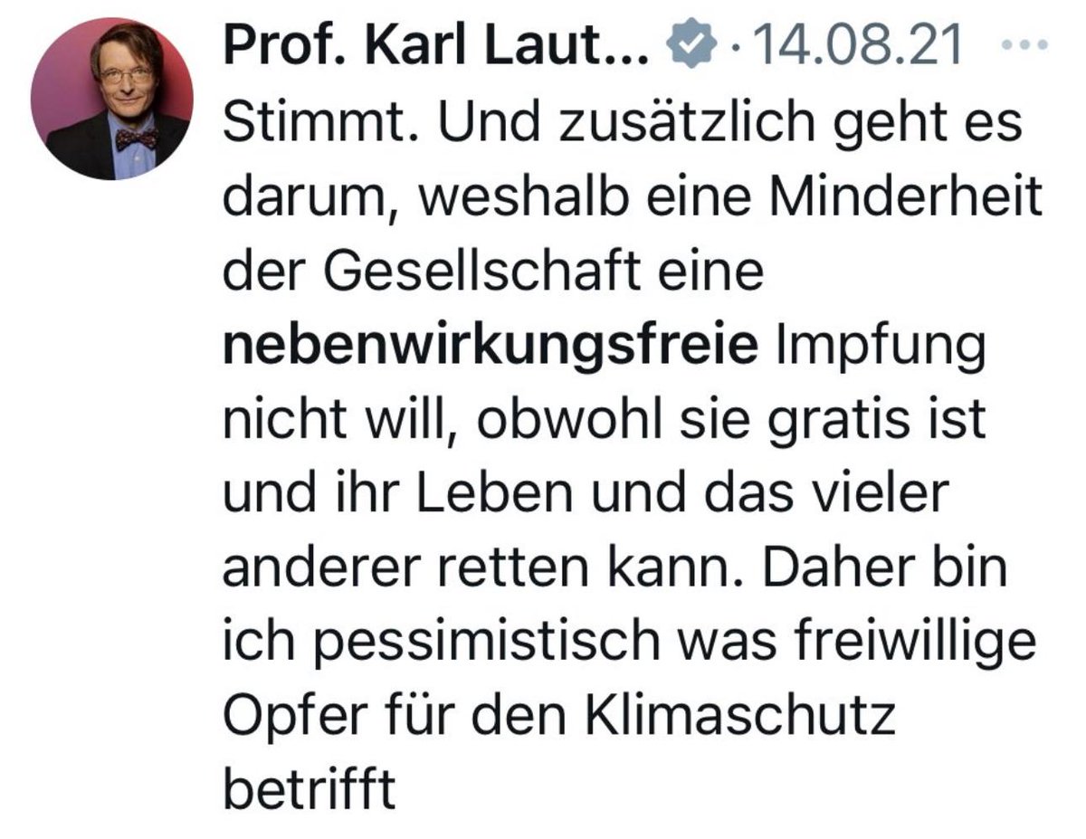 Karl Lauterbach bezeichnete die Corona-Impfstoffe als „nebenwirkungsfrei“. In der ARD relativierte er das mit den Worten „mehr oder weniger“. Für Betroffene von Myokarditiden oder Sinusvenenthrombosen ist das mehr als eine sprachliche Nuance. Es ist der Verlust des Vertrauens in