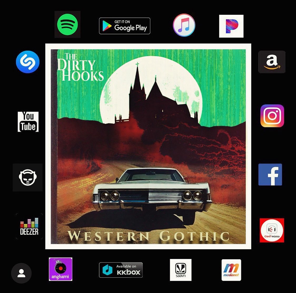 “Western Gothic” is out now !!!!! #NewAlbum #lvlocals #thedirtyhooks <a href="/thedirtyhooks/">the dirty hooks 🏴‍☠️</a>