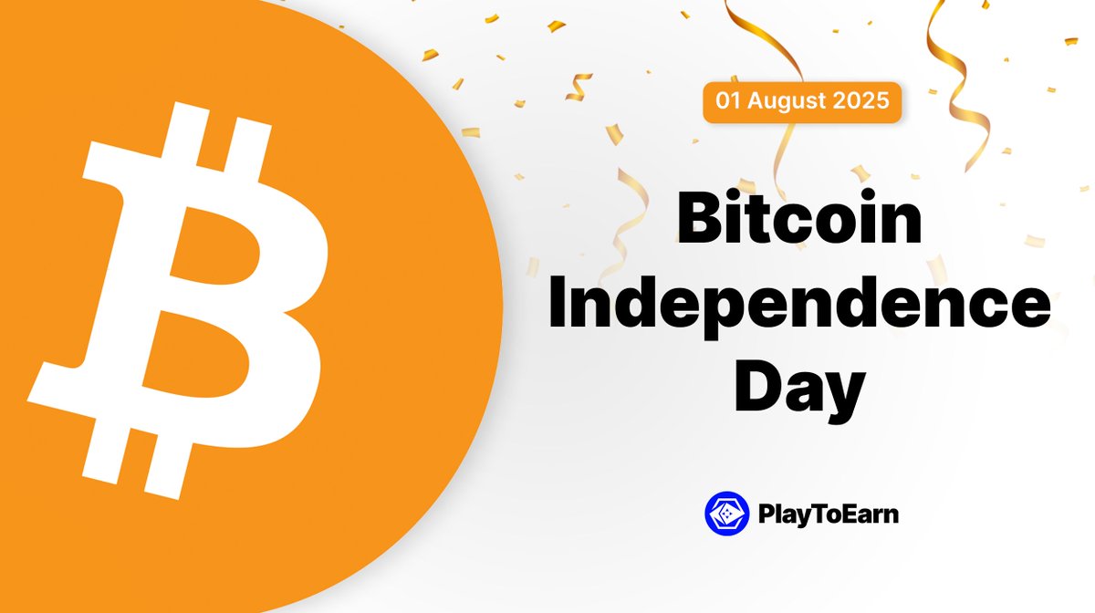 Happy Bitcoin Independence Day! 🟠🎉 Did you know today marks 8 years since  the 2017 User Activated Soft Fork, a win for Bitcoin users over businesses. August  1st celebrates the truly decentralised