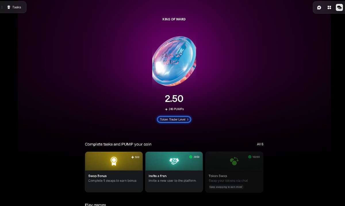 𝐌𝐀𝐉𝐎𝐑 𝐔𝐏𝐃𝐀𝐓𝐄：#warden
由於快照，所有暴漲交易已重置 - 這意味著每個人都將從頭開始，這是您公平競爭的時刻。

第二季的定位：
➤ 無縫兌換、執行交易
➤ 與 AI 聊天
➤ 產生圖像並參與暴漲遊戲
➤ 玩遊戲

重置意味著早期採用者將主導本季。

機會窗口狹窄，第二季的定位是提供倍增的價值