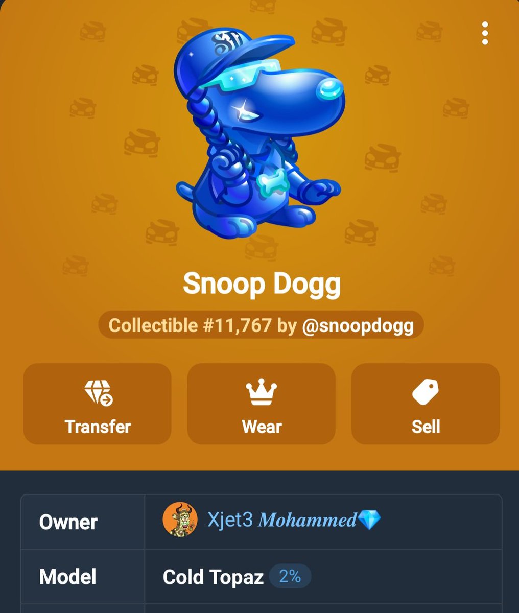 X_jet3's tweet photo. ❤️‍🔥Snoop Dogg Gifts are now tran🎁 sferable, giving. this one away to a lucky follower 🎉🎰✨️
 🎁؁🌪️
#TelegramGifts #SnoopDogg #CryptoVibes #NFTs #GiftGrab
 #TON #NOT 
#Bitcoin #Crypto #Ethereum #CryptoNews #DeFi #Solana https://t.co/2PPaY9QkEu