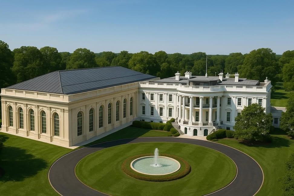 Donald Trump and JD Vance are cutting food stamps and Medicaid, while building this monstrosity.
