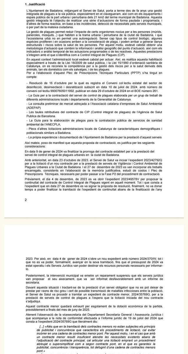dpani1994's tweet image. Doncs crec que tinc la resposta, hi ha problemes a l&apos;expedient. Actualment, està amb un contracte menor, totalment insuficient, i ahir van adjudicar un altre contracte pont fins a poder fer el gran contracte. #TeamBadalona