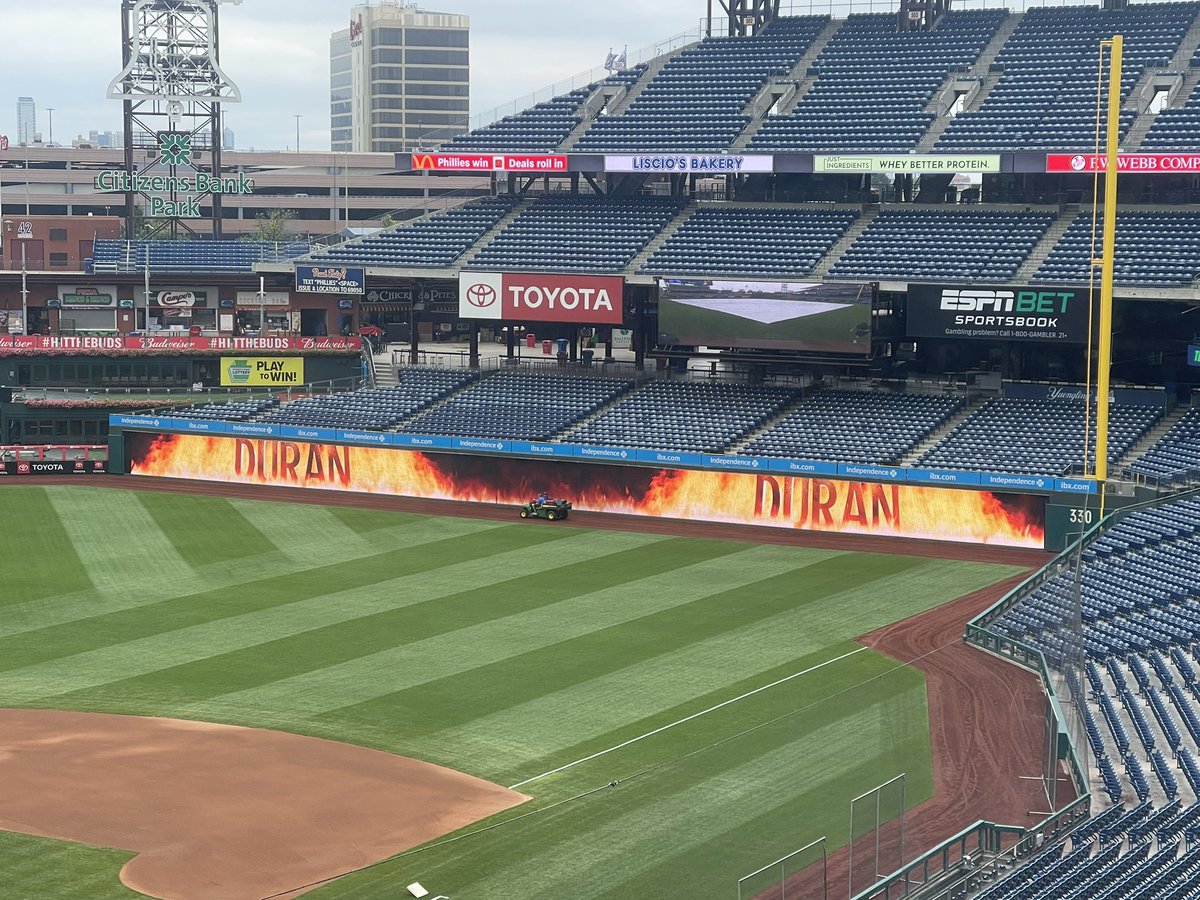 The Phillies are getting ready for Duran