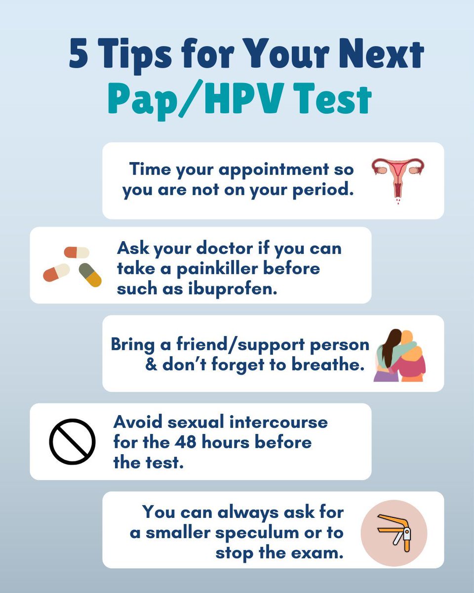 StopHPVCancer's tweet image. Nervous about your Pap or HPV test? That&apos;s common! Here are some tips for your next Pap/HPV test. Don&apos;t hesitate to communicate your concerns or nerves with your provider (they are here to help and support you). #PapTest #PelvicExam #HealthAnxiety #HPV #HPVTest #PapSmear