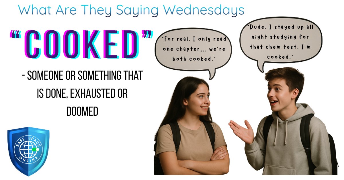 SafeSpaceNews's tweet photo. Are you cooked because you don't know what your kid is saying?
#cooked #whataretheysaying #parenting #staysafe
Don't forget to follow us on all our socials and subscribe to our newsletter to keep up to date!
https://t.co/0RfR4GMlEw https://t.co/UuKbC0JQAS
