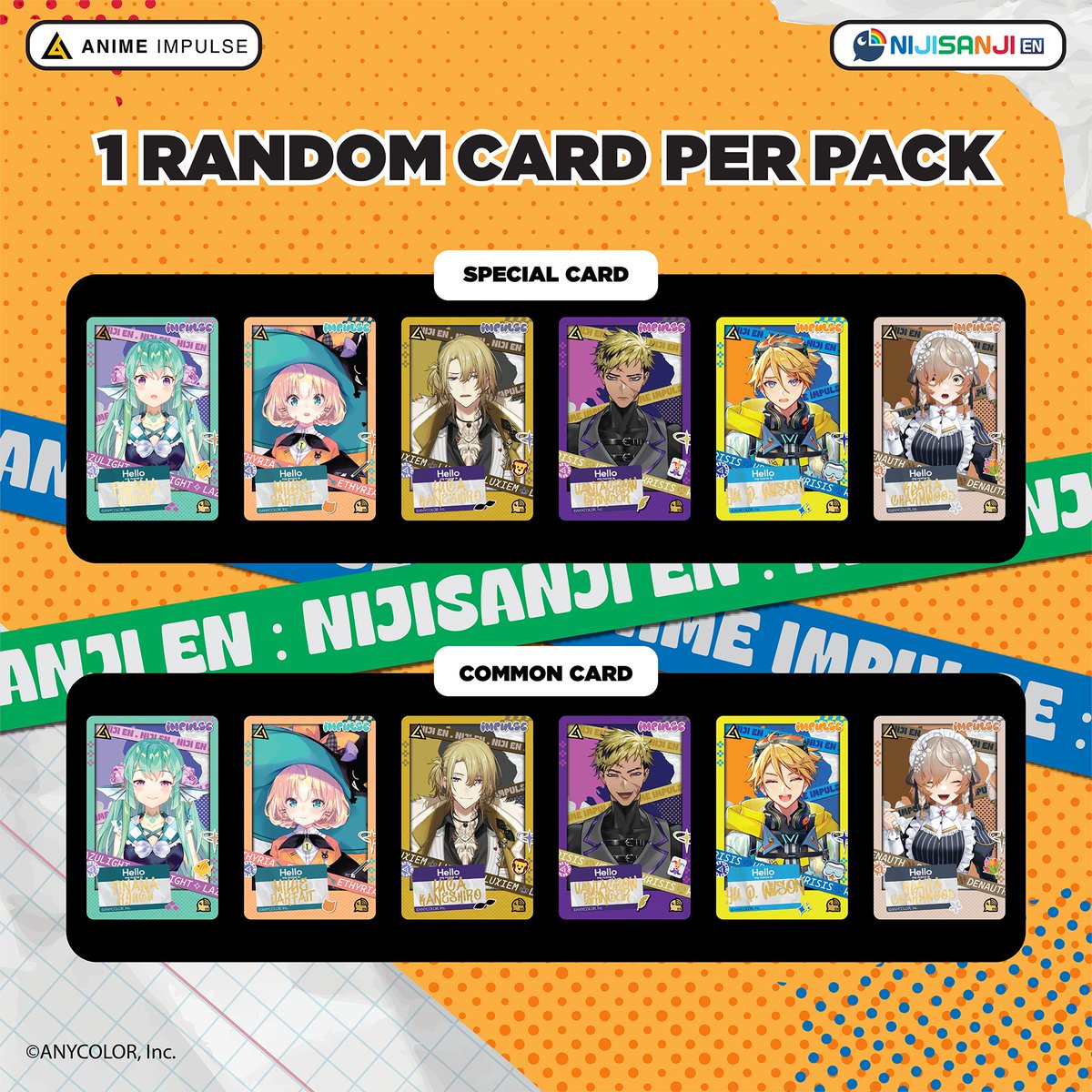 ファルガー・オーヴィド にじさんじ EN Anime Impulseチケット Oshis On the Go!🌈 We're excited to partner up with NIJISANJI EN