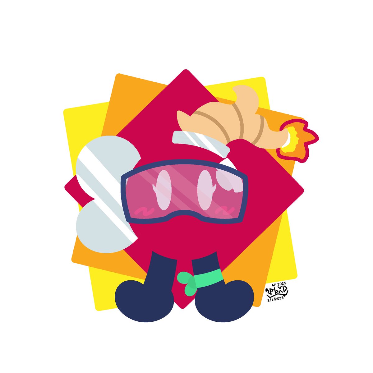 PbXD_art's tweet image. She gonna blow up 😭💔🥀💥

Art fight attack on @Sk1ppySkip, this was my last one for this year.
#supermario #bombomb #artfight #artfight2025 #teamcrystals