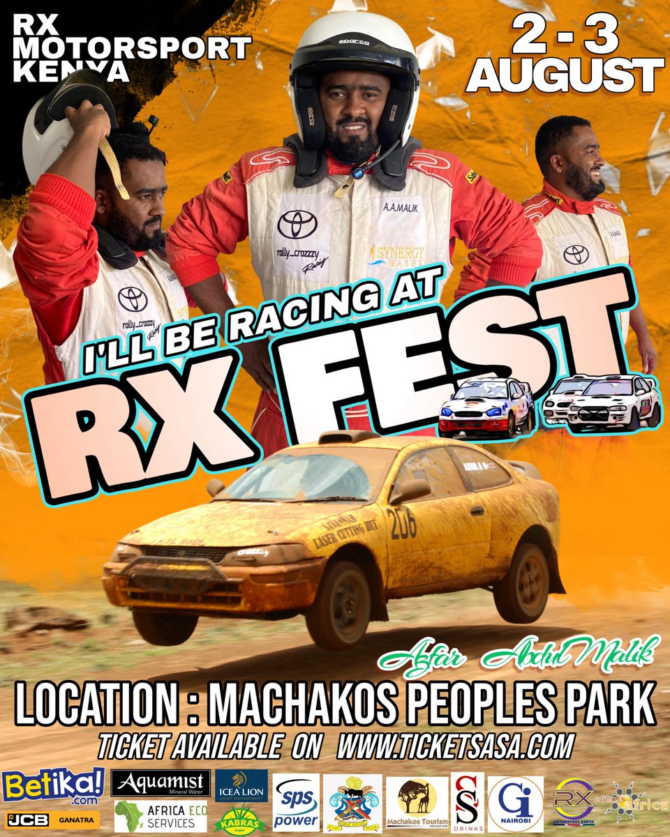All roads lead to the Machakos People's Park 🏞️ racing track 🏎️ 🏁 this weekend for the RX Motorsport Kenya Festival. This is where dust, guts &amp; glory will meet. Welcome to Motorcross August edition.

#DestinationMachakos #tembeamacha #tembeakenya #magicalkenya #tourism