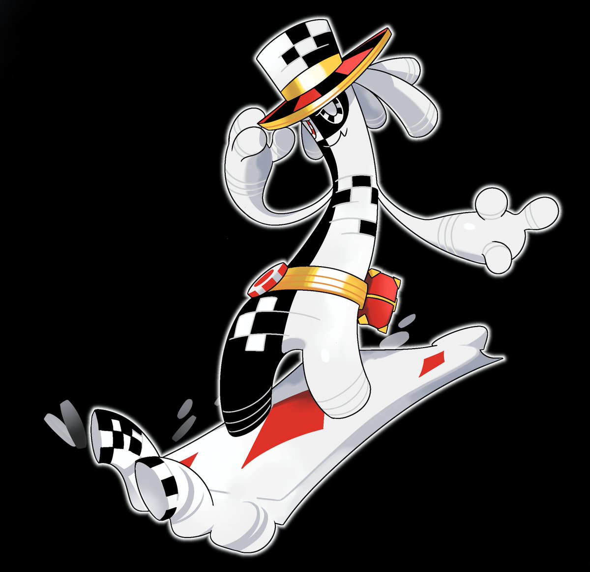 Kantonian Gholdengo!!! collab with <a href="/damumes/">damumes</a> 

Based on the casino of Celadon City 🎰⭐
Types: Seel/Dark

#Fakemom #Pokemon #PokemonArt