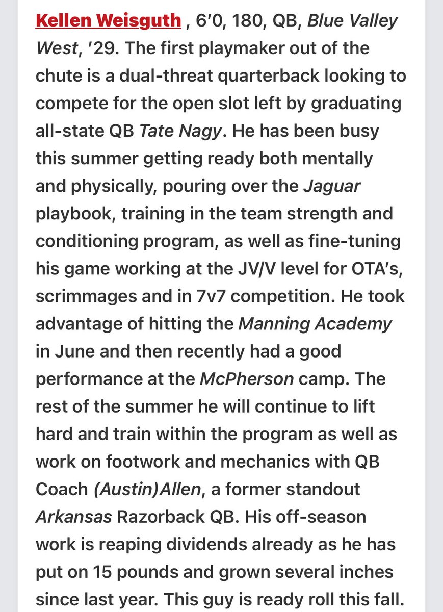 Thank you <a href="/cargile_wade/">CoolDaddyO</a> and <a href="/PrepRedzone/">Prep Redzone 🏈</a>. <a href="/austinallen8/">Austin Allen</a> <a href="/BVWFOOTBALL/">BVW Football</a>