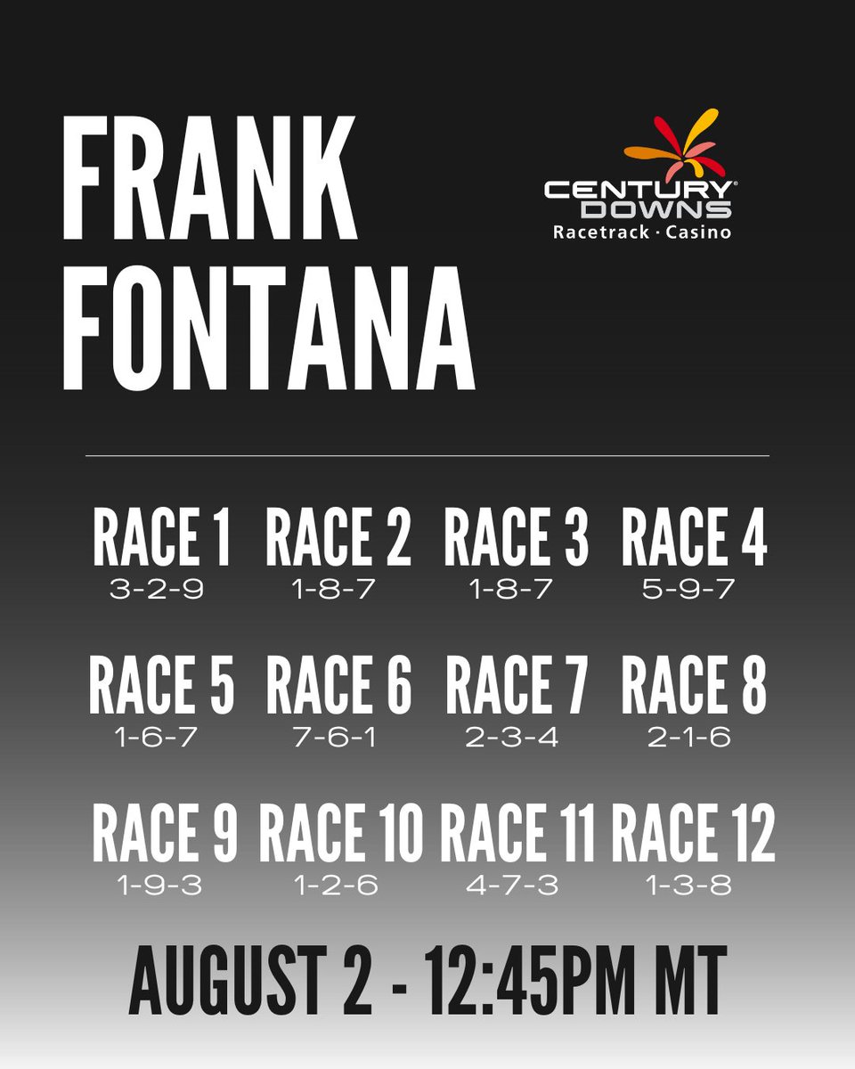 Frank &amp; Murray have your expert selections for tomorrow's races! We've got two Grade 3 stakes on the card, the Gord &amp; Illa Rumpel Memorial Finals in race 8 and the Ralph Klein Memorial Finals in race 10. FREE digital program here: cnty.com/centurydowns/r…