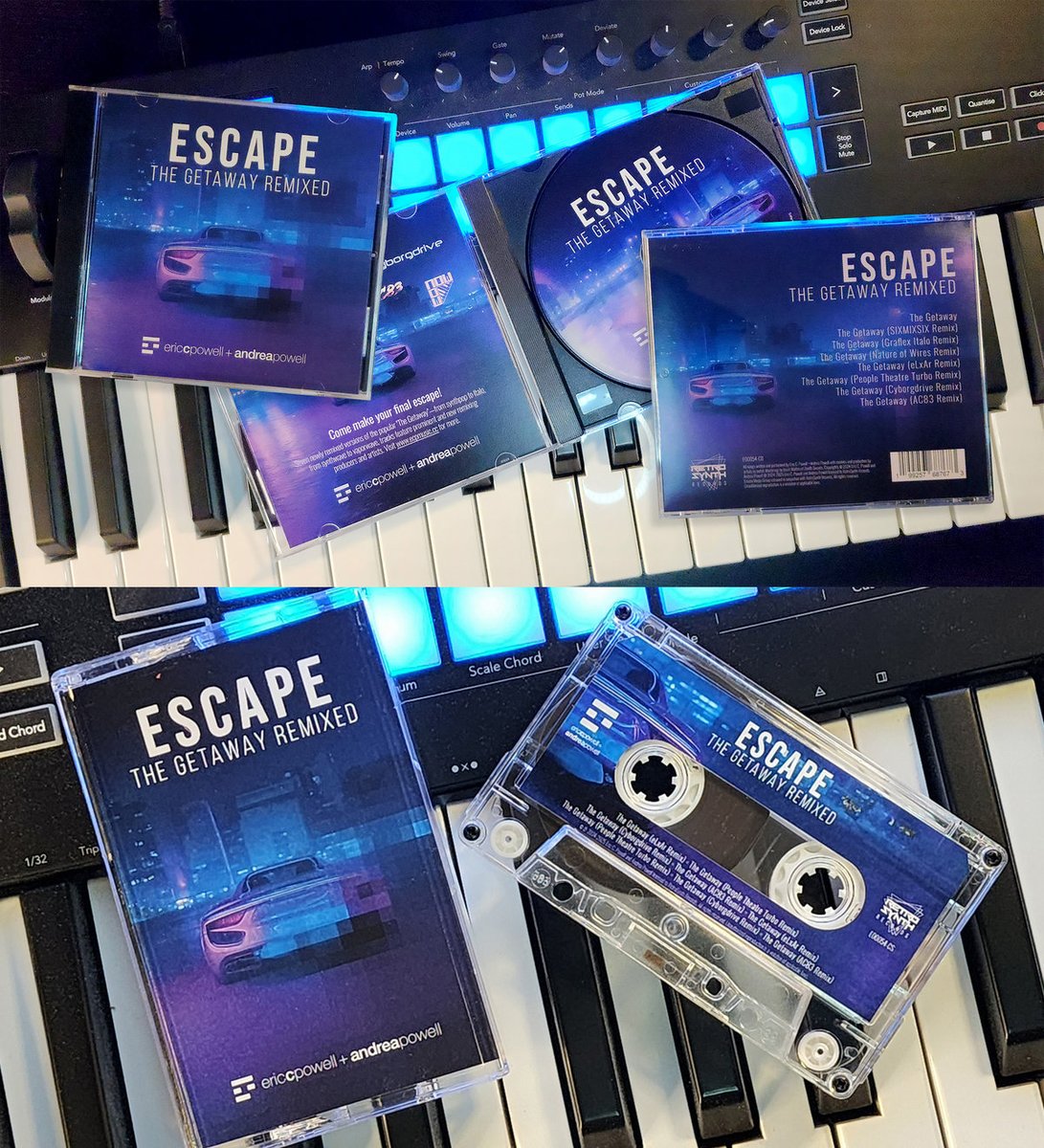 This is the perfect time to pick up a CD, cassettes, or download of our new ESCAPE: The Getaway Remixed. 20% off today!!! ericcpowellmusic.bandcamp.com