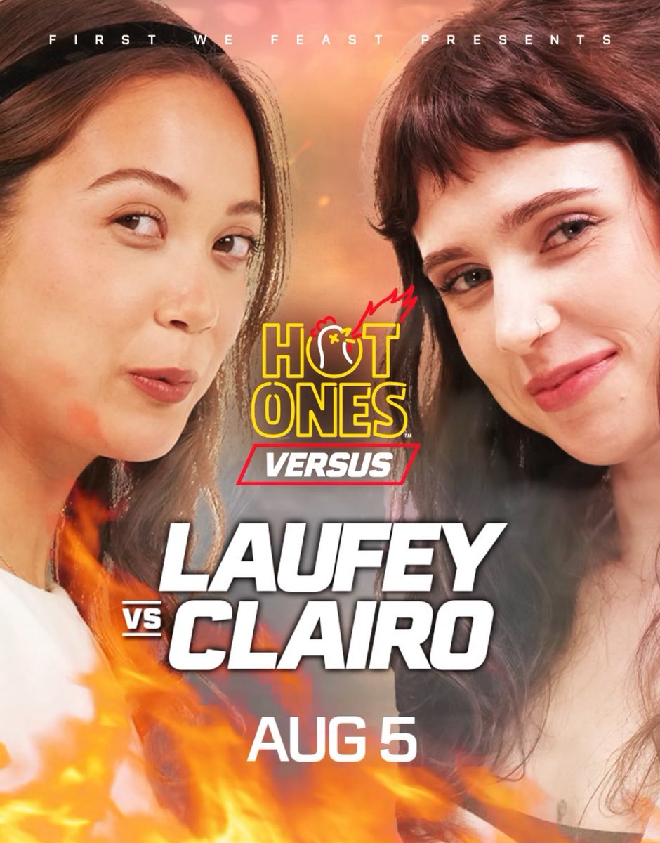 Clairo and Laufey will face off on Hot Ones Versus next Tuesday at 1 p.m. EST on First We Feast’s Youtube. Tune in for what’s sure to be a fun and spicy episode!!🔥🌶️