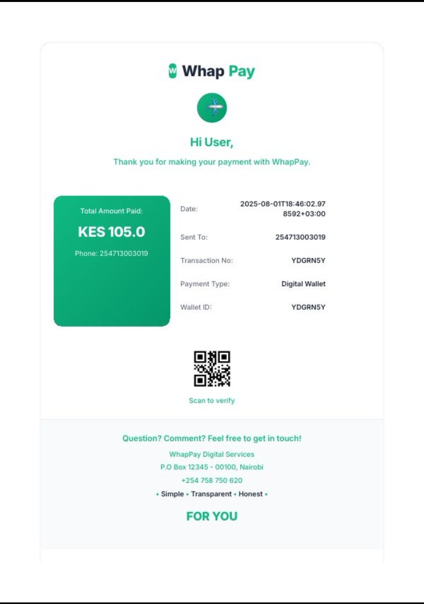 Just made my first payment on <a href="/whappayKe/">whappay</a> 
Fast, Seamless and most Important Cheap.
#whappay