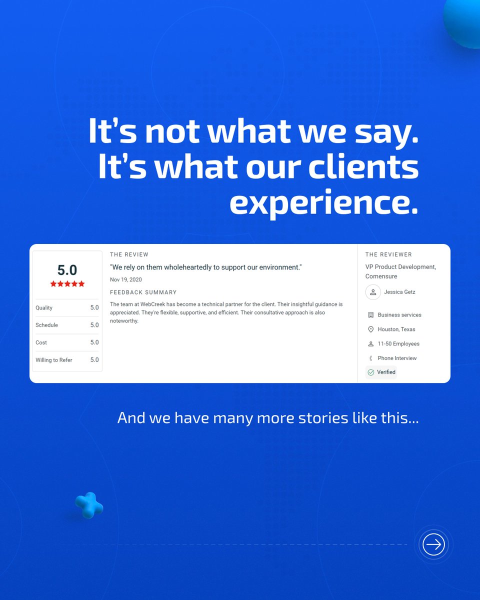 Is your hiring process built to scale or slowing you down?

In a world where 54% of organizations face product delays due to IT talent shortages (CIO.com), relying on traditional hiring is a risk you can’t afford.

WebCreek helps industry leaders move faster with