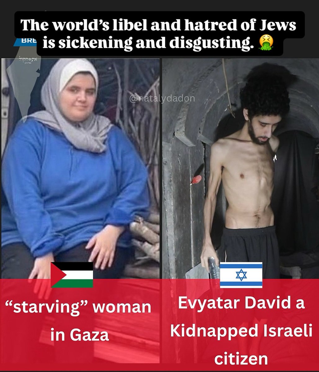 The world’s libel and hatred of Jews is sickening and disgusting. 🤮