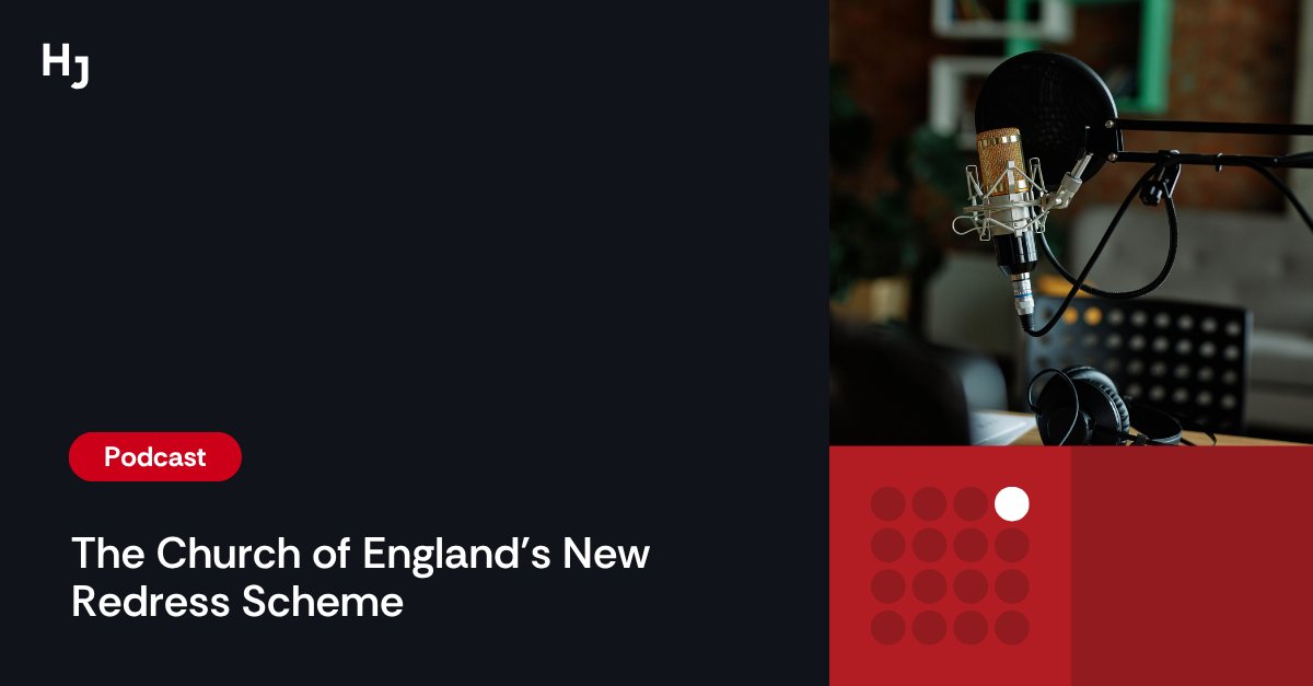 Join Alan Collins from HJ Talks Abuse as he delves into the critical topic of the Church of England's new redress scheme in the latest episode of our podcast series. 

🎧 Listen here: bit.ly/4l9Pe74