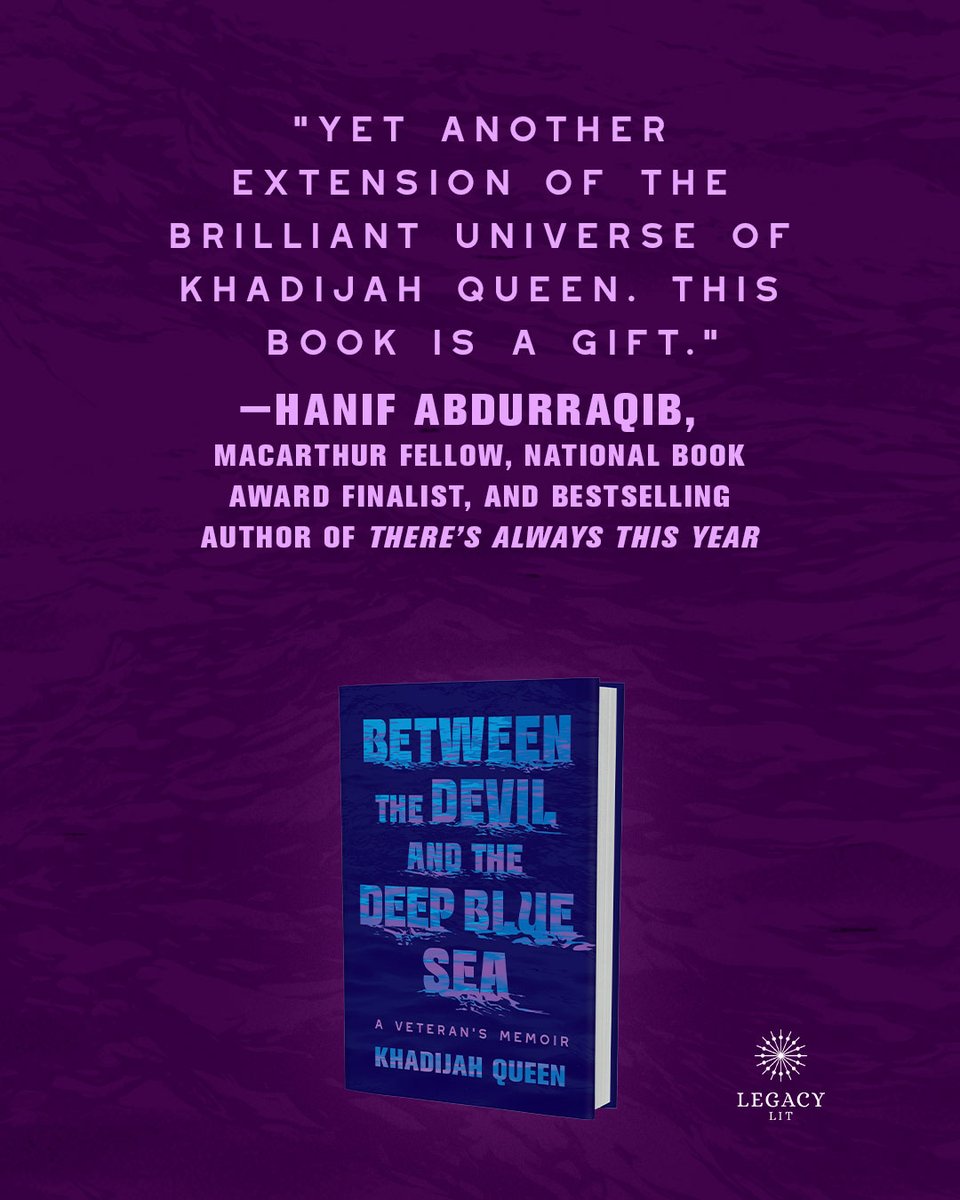 💖 Large-hearted, fierce, brilliant, and razor-sharp! Your favorite authors are loving BETWEEN THE DEVIL AND THE DEEP BLUE SEA by Khadijah Queen.

Check out what Tracy K. Smith, Hanif Abdurraqib, and Joseph Earl Thomas had to say!