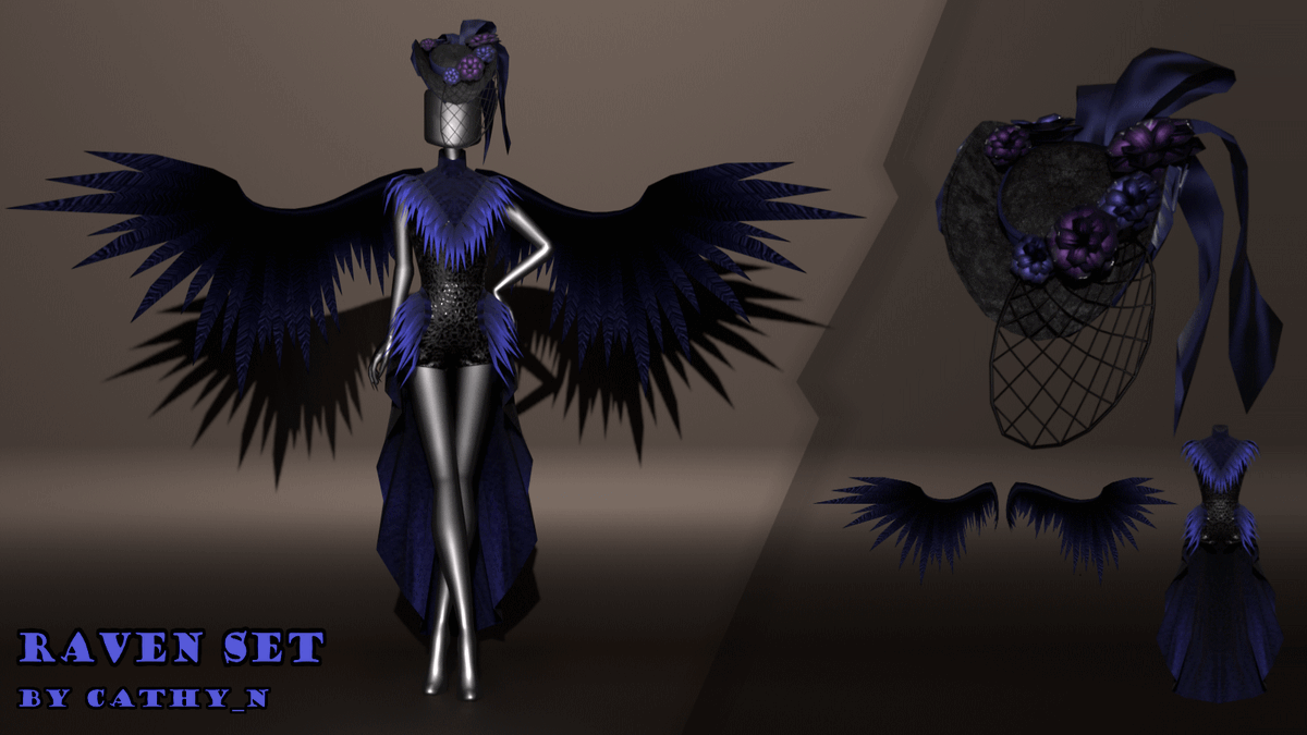 Just dropped a new Raven themed set with PBR accessories! 🐦‍⬛🐦‍⬛🐦‍⬛ P.S. wish they didn't change the price floor for PBR, it gets higher and higher🥲
Link: roblox.com/catalog?Keywor…

#Roblox #RobloxUGC #UGCcreator #RobloxUGCConcept #RobloxDev #RobloxDevs