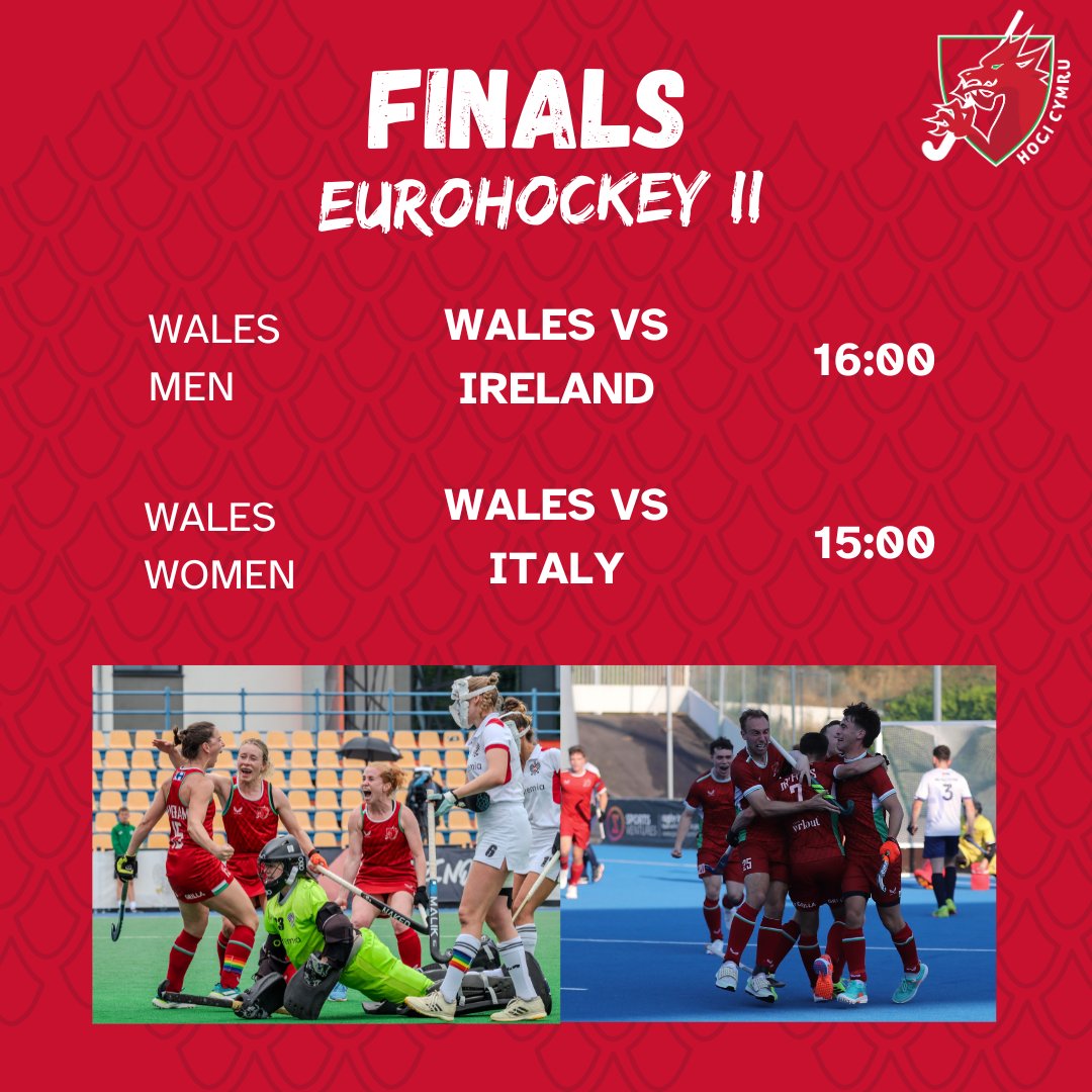 A big day of finals action four our senior sides tomorrow 👀

Watch the women's action on <a href="/S4C/">S4C 🏴󠁧󠁢󠁷󠁬󠁳󠁿</a> youtube, clic or <a href="/BBCiPlayer/">BBC iPlayer</a> 📺

#hoci #hockey #cymru #wales <a href="/S4Cchwaraeon/">S4C Chwaraeon 🏴󠁧󠁢󠁷󠁬󠁳󠁿</a>