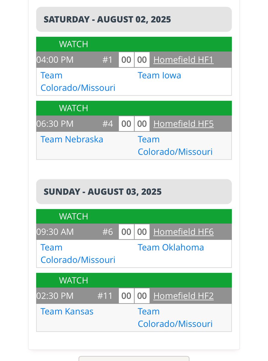 Brayden Davidson (@braydend1017) on Twitter photo Iβll be starting on the mound for Team MO/CO during the Sunday August 3rd, 2:30pm game vs Team KS on Homefield2
HOMEFIELD COMPLEX
1501 N 90th Street
Kansas City, KS
<a href="/RoyalsScoutTeam/">RoyalsScoutTeam</a> <a href="/LNEagleBaseball/">LNHS_Baseball</a> <a href="/ColeDuensing_24/">Cole Duensing</a> <a href="/PrepBaseballMO/">Prep Baseball Missouri</a> <a href="/PB_Wilk/">Eliott Wilk</a> <a href="/PBR_Moulder/">Kevin Moulder</a> <a href="/pbtscouting/">Prep Baseball Scouting</a> Iβll be starting on the mound for Team MO/CO during the Sunday August 3rd, 2:30pm game vs Team KS on Homefield2
HOMEFIELD COMPLEX
1501 N 90th Street
Kansas City, KS
<a href="/RoyalsScoutTeam/">RoyalsScoutTeam</a> <a href="/LNEagleBaseball/">LNHS_Baseball</a> <a href="/ColeDuensing_24/">Cole Duensing</a> <a href="/PrepBaseballMO/">Prep Baseball Missouri</a> <a href="/PB_Wilk/">Eliott Wilk</a> <a href="/PBR_Moulder/">Kevin Moulder</a> <a href="/pbtscouting/">Prep Baseball Scouting</a>
