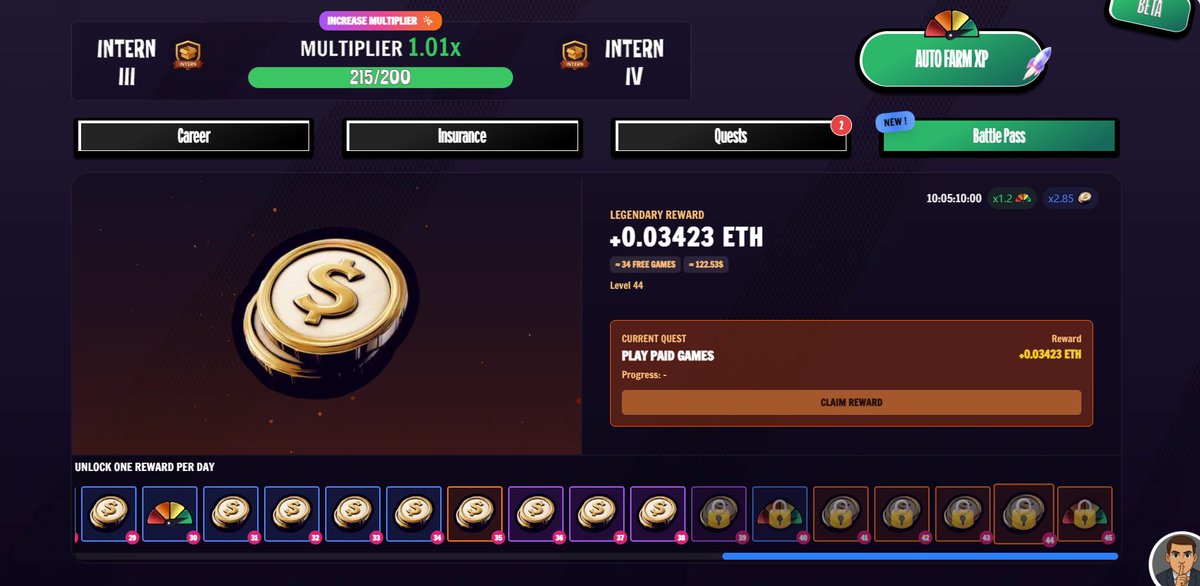Cody (@codystreams) on Twitter photo Gm
The Battle Pass on <a href="/PromotionRoyale/">Promotion Royale</a> is incredible 🔥
Earning an average of $70 a day in the next few days for doing 10 minutes of playing maximum
Gud tek, only on <a href="/AbstractChain/">Abstract</a> Gm
The Battle Pass on <a href="/PromotionRoyale/">Promotion Royale</a> is incredible 🔥
Earning an average of $70 a day in the next few days for doing 10 minutes of playing maximum
Gud tek, only on <a href="/AbstractChain/">Abstract</a>