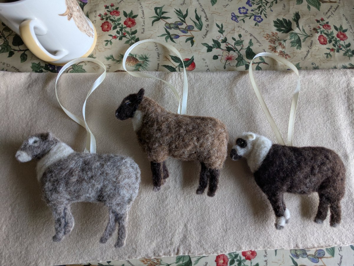 sheepinstitches's tweet image. In May, I had an order for 15 assorted #Shetlandsheep made from real #Shetlandwool. I had to research the colours as I don't know much about them. Who'd have thought that less than 3 months later I'd be getting my own small flock of 16 Shetlands, including a prize winning ram!